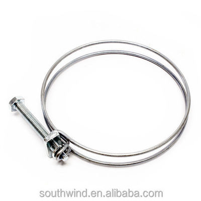 Customized Double Wire Stainless Steel Hose Pipe Clamps for Various Applications