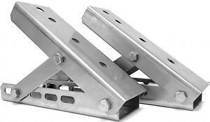 Awning Roof Rack Cage Gutter Mount Brackets Galvanized Steel Construction