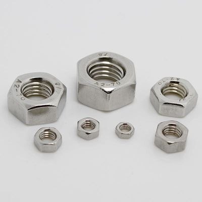 Carbon Steel Stainless Steel 304 316 DIN934 ASTM 18.2.2 Hex Jam Nuts with ZINC Finish