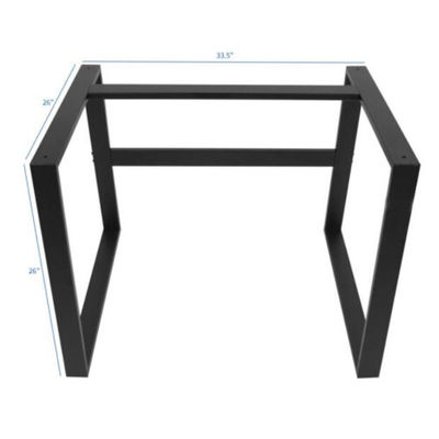 Customized Furniture Leg Metal Bar Table Base Frame with Adjustable and Black Finish