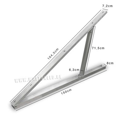 Hebei Customized Color Aluminium Adjustable Solar Panel Support for Solar Accessories