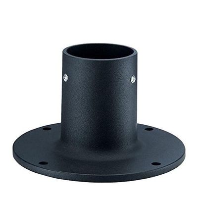 Black Coated Outdoor Light Post Fixture with Steel Material and Pier Mount Pole Base