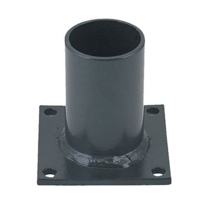 Black Coated Outdoor Light Post Fixture with Steel Material and Pier Mount Pole Base
