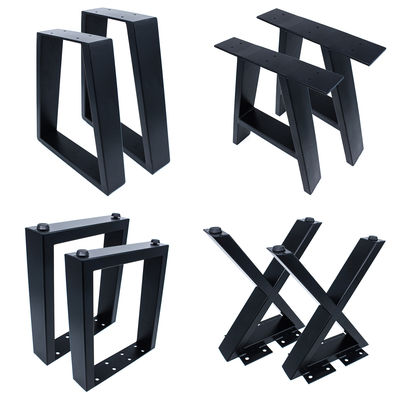 Single-side Bracket Structure Modern Dining X Shaped Metal Table Legs for Industrial