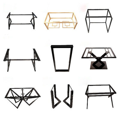 Triangle Bracket Glass Side Steel Dining Coffee Table Legs Wrought Iron Metal 2020