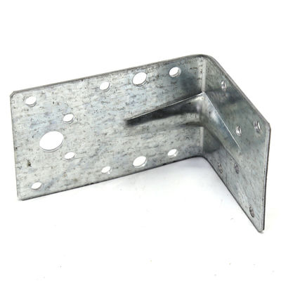 Customized Logo 2.0mm Metal Stamping Parts Reinforced Angle Bracket Wood Connector