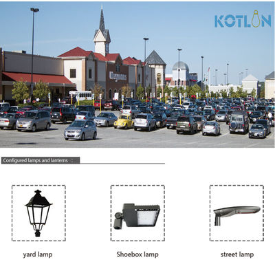 Customized Milling Tenon Light Pole Bracket for LED Shoebox Light in Gloss Bronze