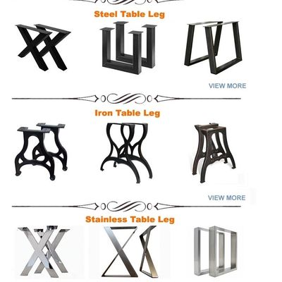 Stainless Steel Pedestal Table Legs In-house Inspection for Customized Furniture