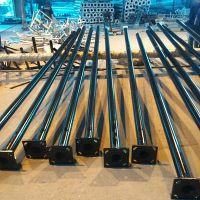 Customized 6M -12M Parking Lot Galvanized Steel Street Light Poles Nonstandard