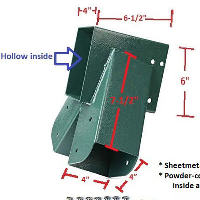Easy Install 1-2-3 Heavy Duty Steel A-Frame Swing Bracket with Triangle Bracket Structure