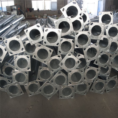 Round Tapered Hot Dip Galvanized Outdoor Light Pole 5-12m for Customer Requirements