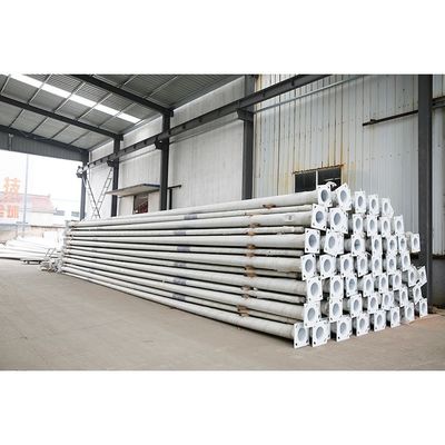 Round Tapered Hot Dip Galvanized Outdoor Light Pole 5-12m for Customer Requirements
