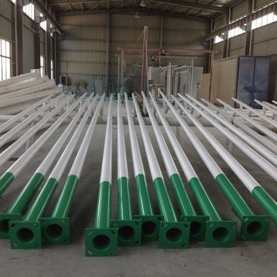 Round Tapered Hot Dip Galvanized Outdoor Light Pole 5-12m for Customer Requirements