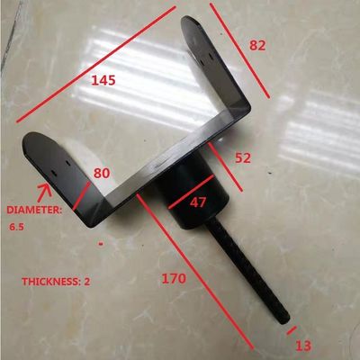 Manufacture Support Items Metal Screw Fence Base Post Anchors for Timber Frame Houses