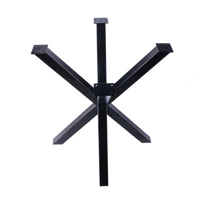 Large Cross Frame Round Pedestal Coffee Table Base for Customized Dining Furniture