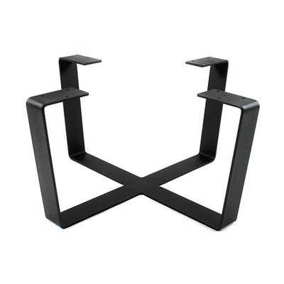 Large Cross Frame Round Pedestal Coffee Table Base for Customized Dining Furniture