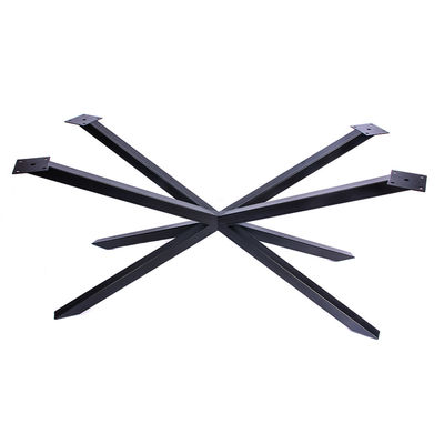 Large Cross Frame Round Pedestal Coffee Table Base for Customized Dining Furniture