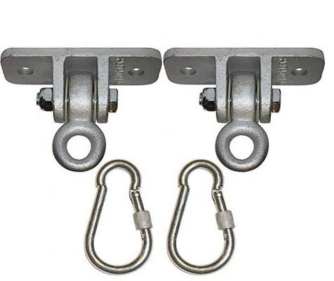 2 Heavy Duty Ductile Iron Swing Hangers for Wooden Sets Includes 2 Snap Hooks