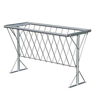Convenient Powder Coated Hay Feeder for Horse and Sheep on Farms Durable Design