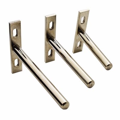 Furniture Heavy Duty Brackets for Stainless Steel or Brass Concealed Wall Shelf Support