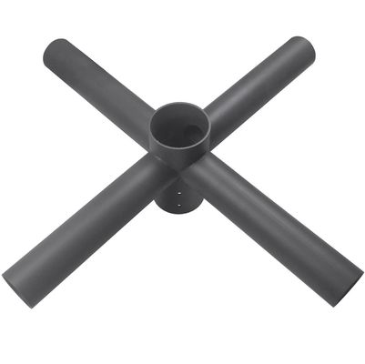 Single-side Bracket Light Pole Arm Bracket Quad Spoke 3" Tenon Adapter Fitting 3-10mm Thickness