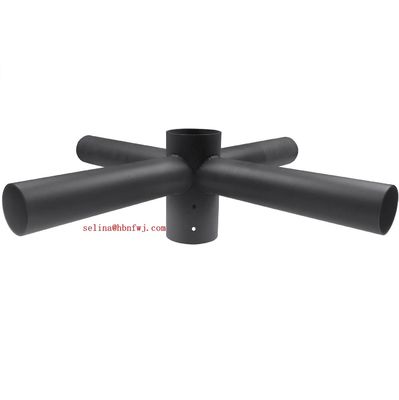 Single-side Bracket Light Pole Arm Bracket Quad Spoke 3" Tenon Adapter Fitting 3-10mm Thickness