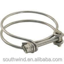 Customized Double Wire Stainless Steel Hose Pipe Clamps for Various Applications