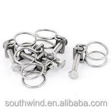 Customized Double Wire Stainless Steel Hose Pipe Clamps for Various Applications