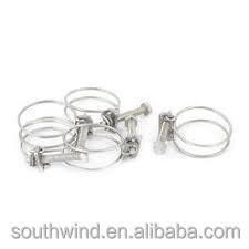 Customized Double Wire Stainless Steel Hose Pipe Clamps for Various Applications