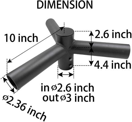 Triple Mount Spoke Mounting Bracket 120 Degree Pole Top Tenon Arms Inspection In-house
