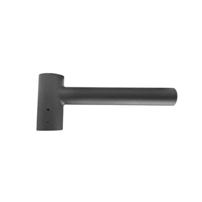 Single-side Bracket Round Tenon Mounting Arm for One LED Shoebox Light Fixture LED