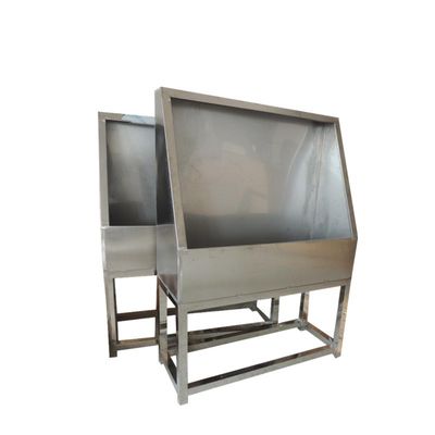 Stainless Steel Washout Booths with LED Backlight and Single-side Bracket Structure