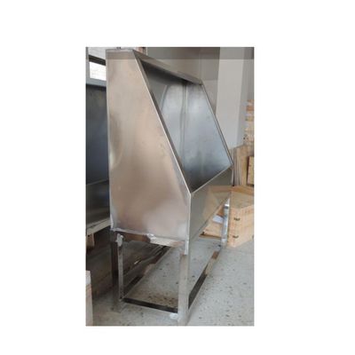 Stainless Steel Washout Booths with LED Backlight and Single-side Bracket Structure