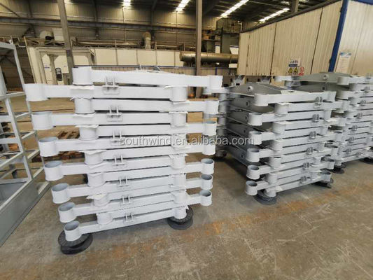Street Light Poles Welding Parts with Heavy Steel Structure and Round Customized Frames