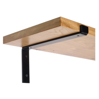 Metal Floating Shelf Wall Mounting Brackets with Powder Coated Finish and Milling Process