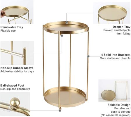 Pack of 2 Custom Size End Tables for Small Space Furniture Hardware Housewarming
