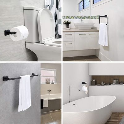 Towel Holders Bathroom Hardware Set 4 Pieces Thickness 2-5mm Certificate ISO9001 2015