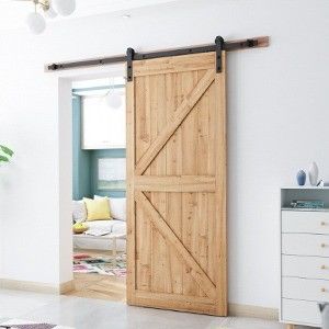 Customized Color 6.6 FT Heavy Duty Sturdy Sliding Barn Door Hardware Kit for Industry