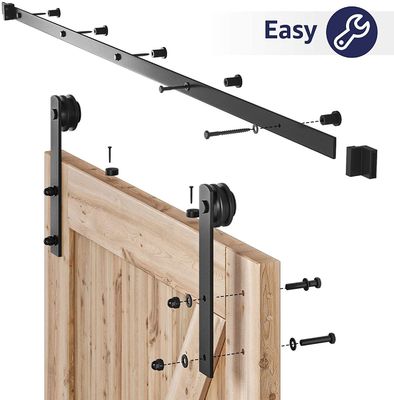 Customized Color 6.6 FT Heavy Duty Sturdy Sliding Barn Door Hardware Kit for Industry