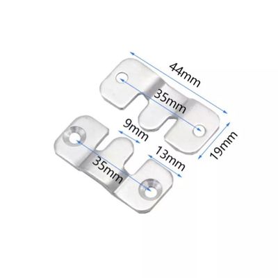 Customized Industrial Interlocking Stainless Steel Photo Frame Hook Flush Mount Brackets