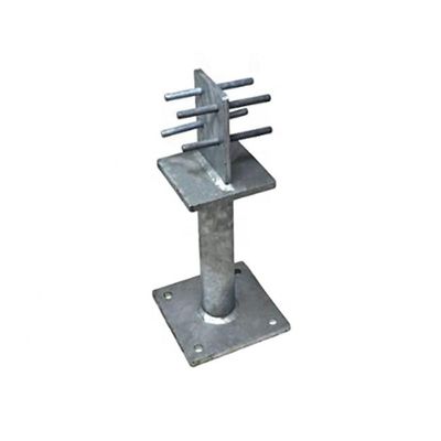 0.4-3mm Thickness Aluminum Custom Powder Coated Steel Fence Post Base Brackets