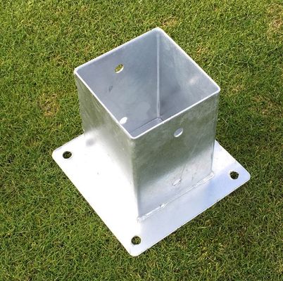 Powder Coated Metal Post Base for Composite Decking Polished Aluminum Construction