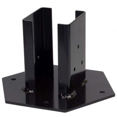 Customized Galvanised Steel Square Wooden Pillars Base Brackets for Construction