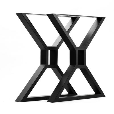 Multipurpose Matt Black Square Style Metal Table Legs for Customized Office Computer Desk