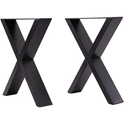 Multipurpose Matt Black Square Style Metal Table Legs for Customized Office Computer Desk