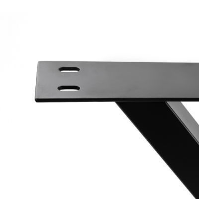 Multipurpose Matt Black Square Style Metal Table Legs for Customized Office Computer Desk