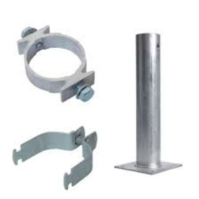 Customized Brass Road Side Sign Pole Base and Top Brackets for Customer's Request