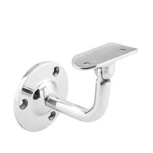 Custom Stainless Steel Side Mount Glass Shelf Tube Handrail Pipe Wall Bracket for Benefit
