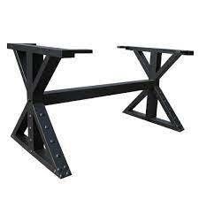 Customized Trestle Pedestal Style Table Tubing Metal Base with Steel Tube Durability