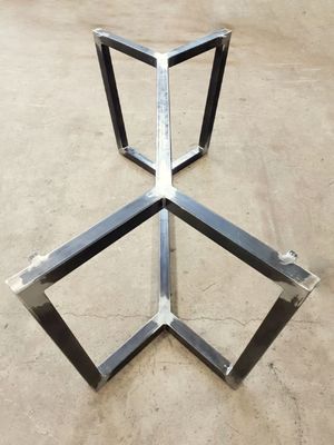 Customized Trestle Pedestal Style Table Tubing Metal Base with Steel Tube Durability